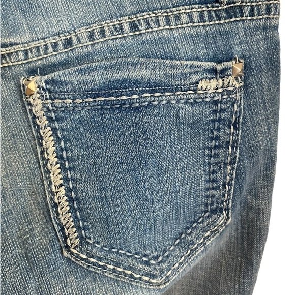 Day trip Leo  vintage Y2K distressed embroidered stitch jeans - Picture 10 of 14